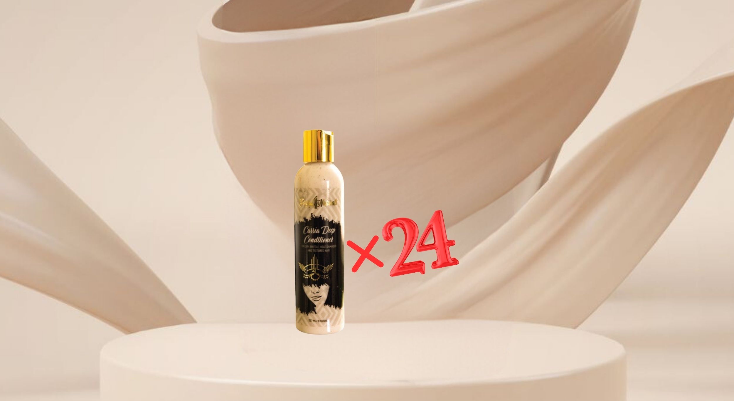 One cassia deep conditioner with times 24 for the quantity